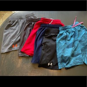 Boys Athletic Shorts Lot Under Armor Size 7